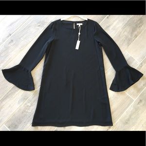 NWT Max Studio LBD Sheer Bell Sleeve